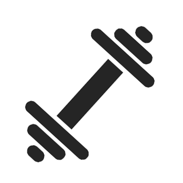 Basketball physical performance summit dumbbell icon