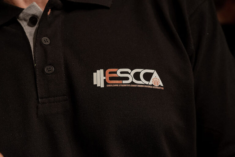 ESCCA logo t-shirt - Euroleague Strength and Conditioning coaches association